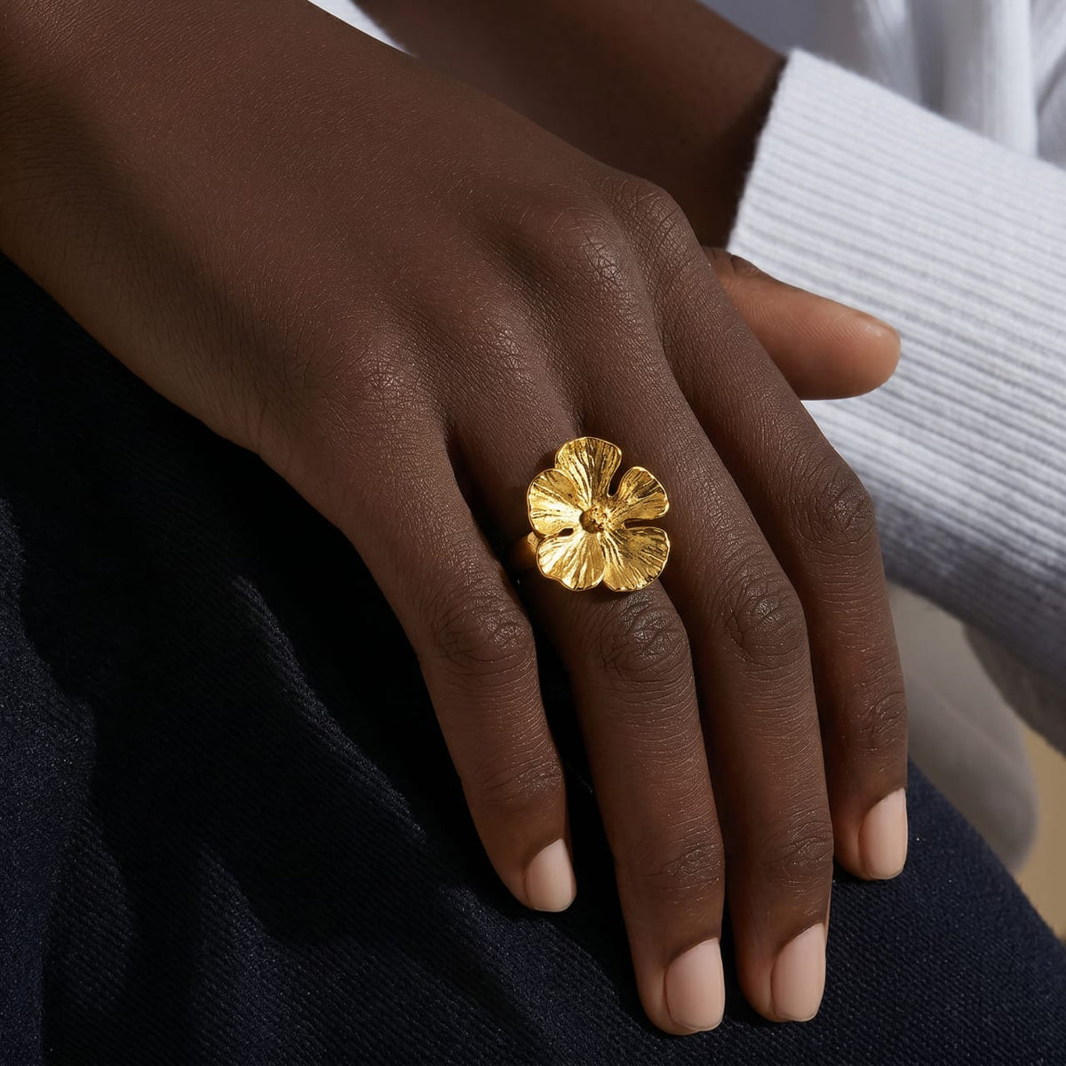 African Brass and Silver Adjustable Rings.