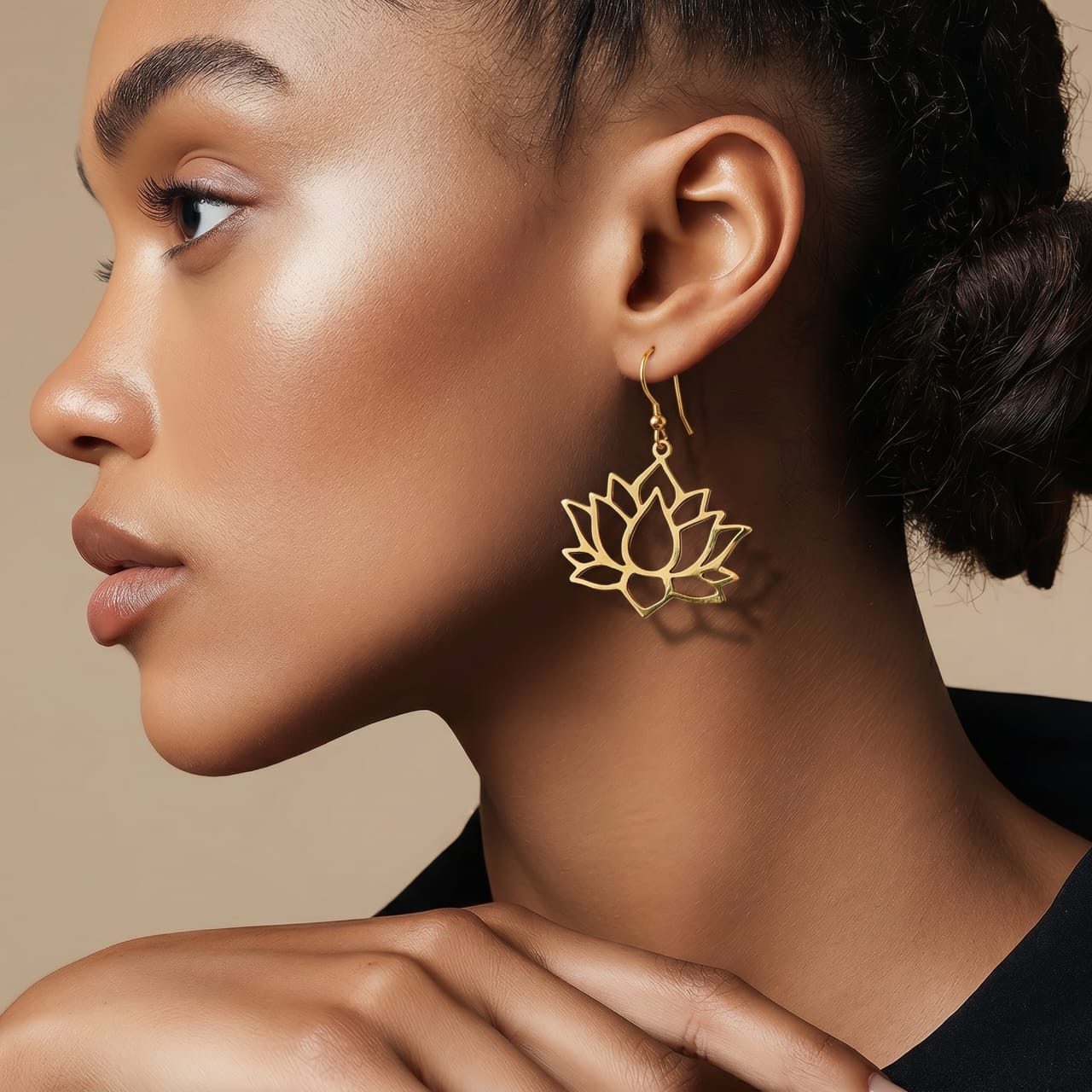 African Handmade Brass Earrings